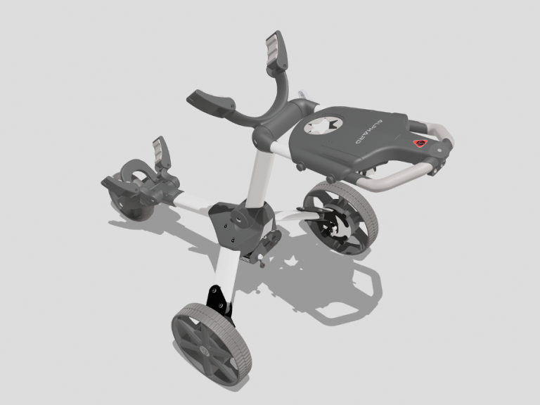 Alphard Golf is proud to Introduce the Fusion “Power Assist Pushcart”